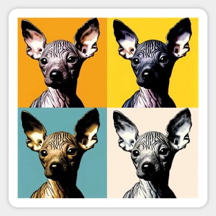 Pop Retro Xoloitzcuintli Art - Cute Puppy Sticker